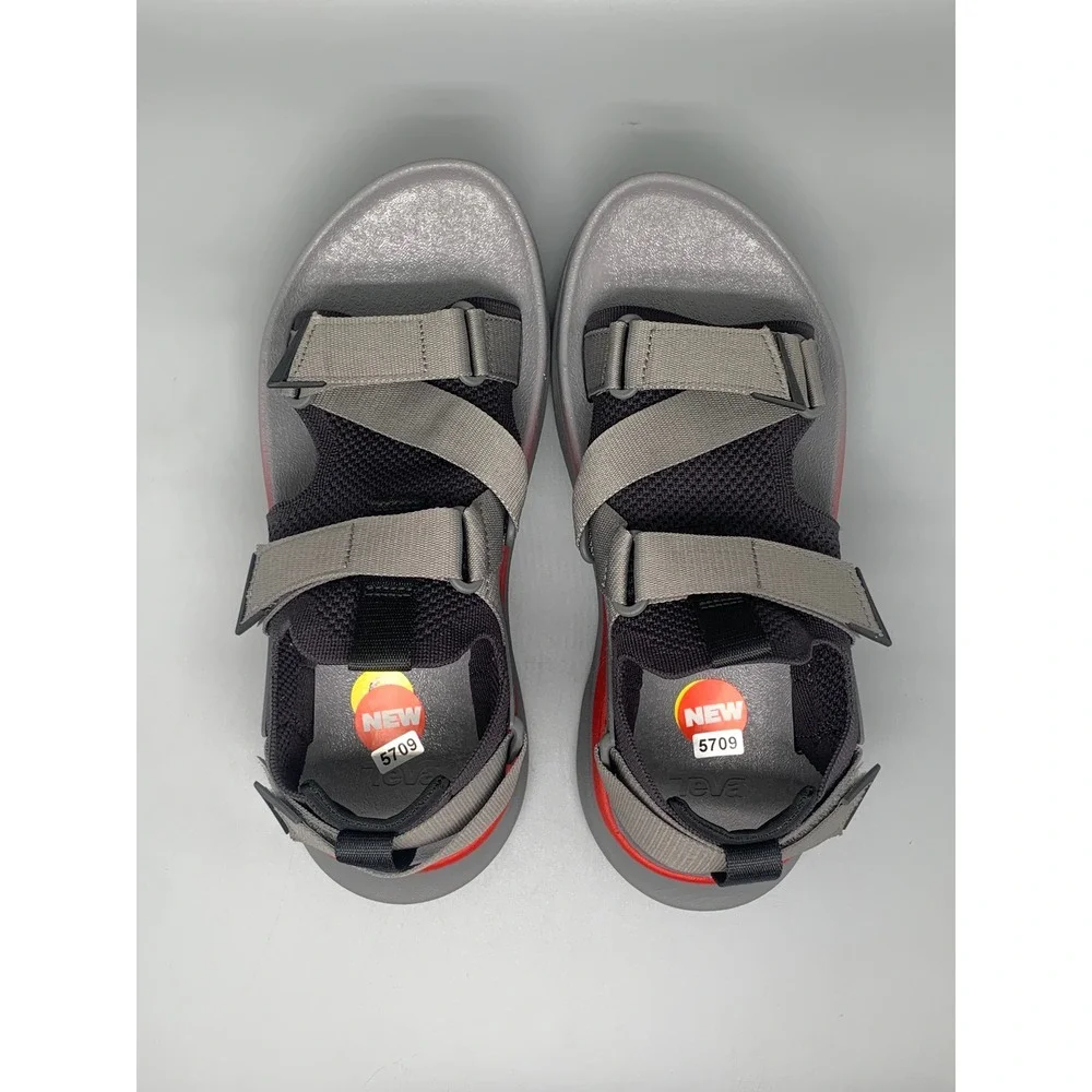 Teva Aventrail Trail Running Sandals Gray Red 1156150 Men's Sz 9 EU 42 NEW